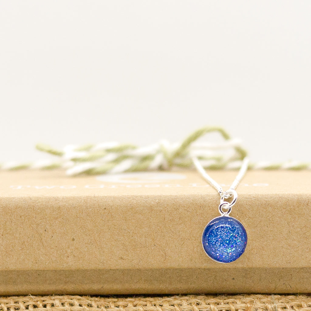 Dark Blue Sparkle Necklace
