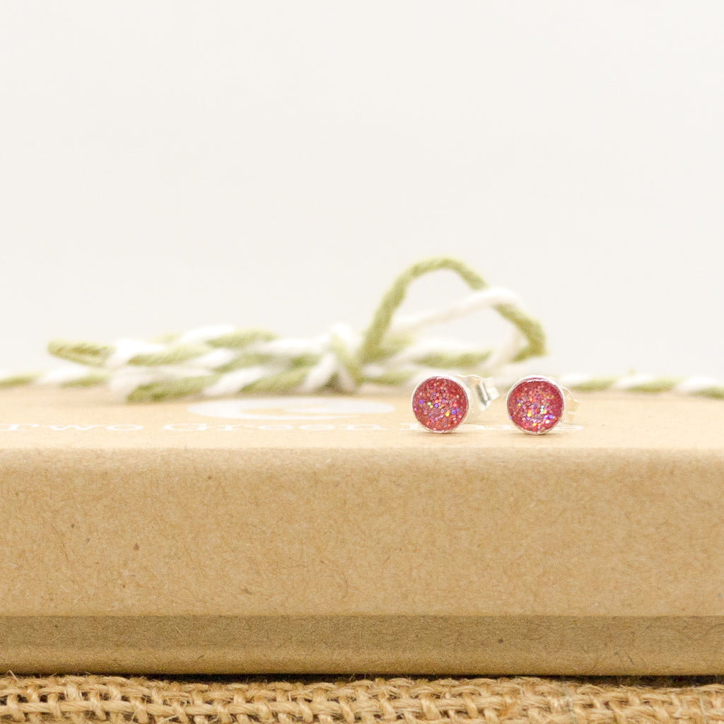 Pink Sparkle Earrings