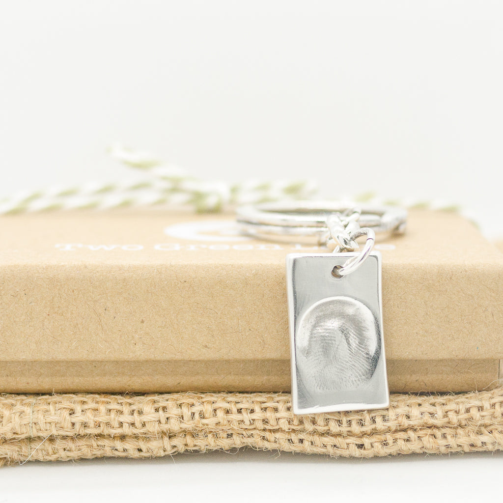 Memorial Fingerprint Key Chain