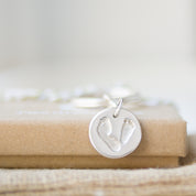 Double Footprint Necklace