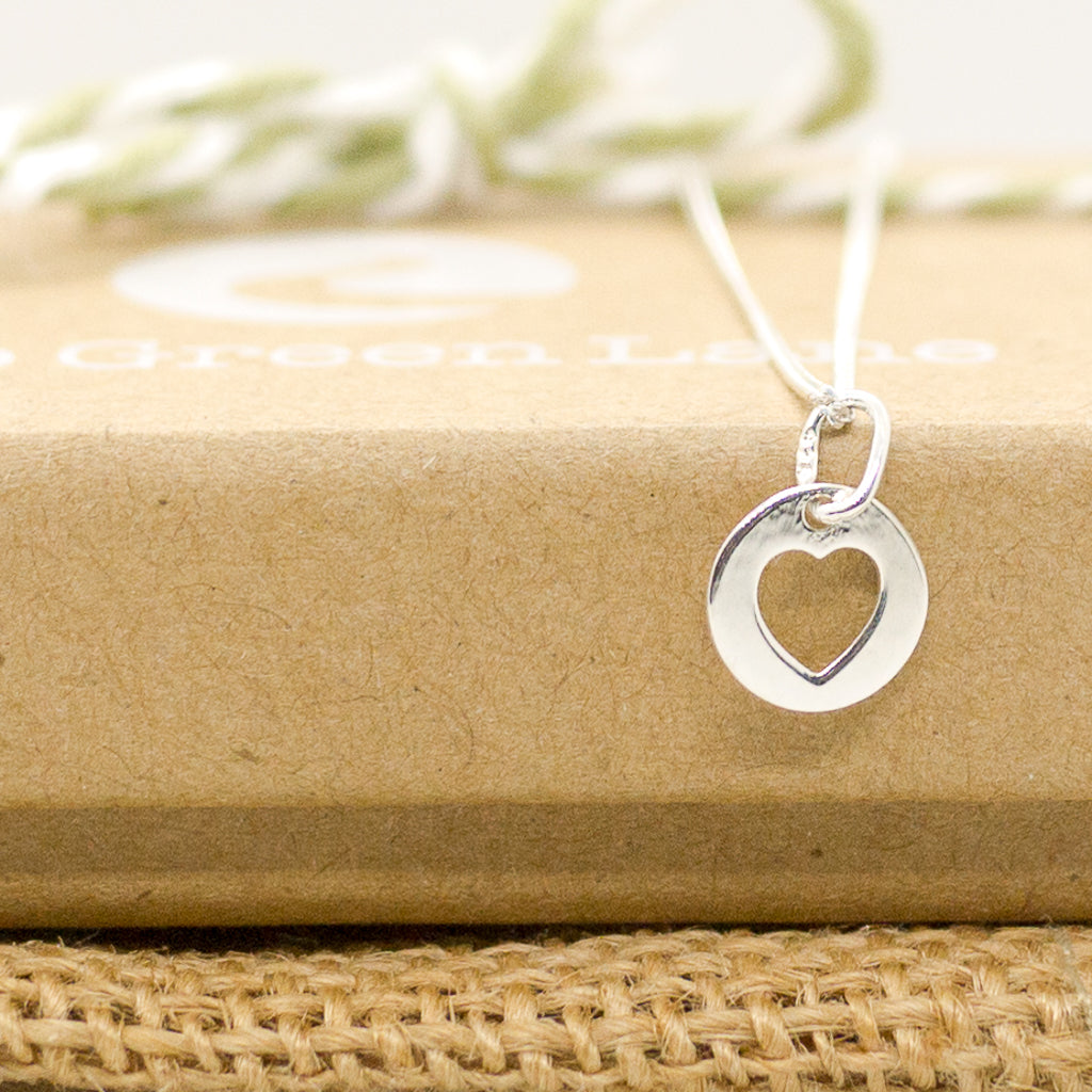 Heart within a Circle Necklace