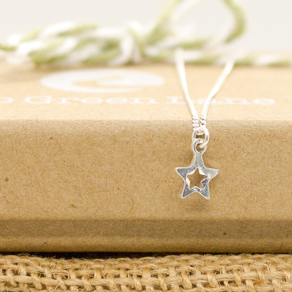 Single Open Star Necklace