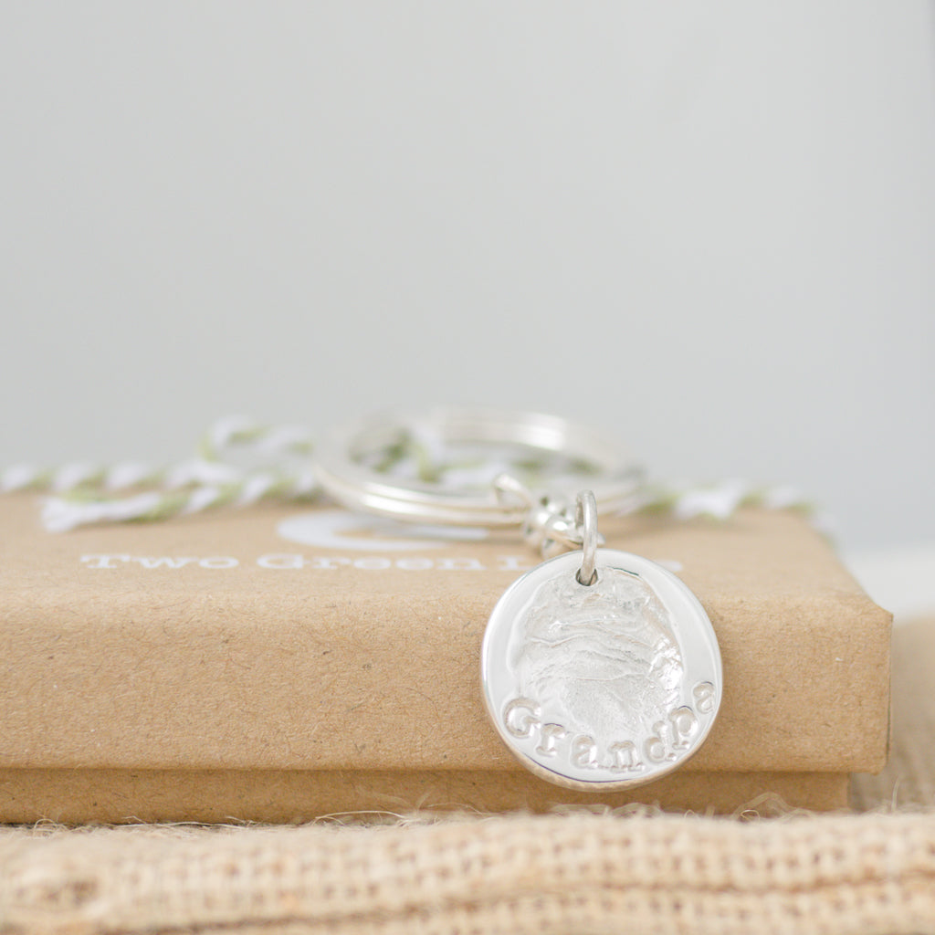 Memorial Fingerprint Key Chain