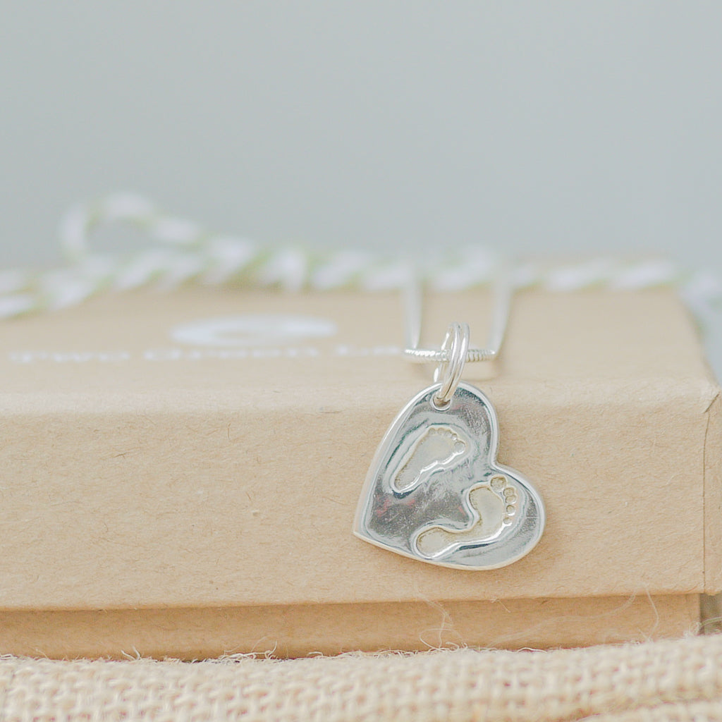 Double Footprint Necklace