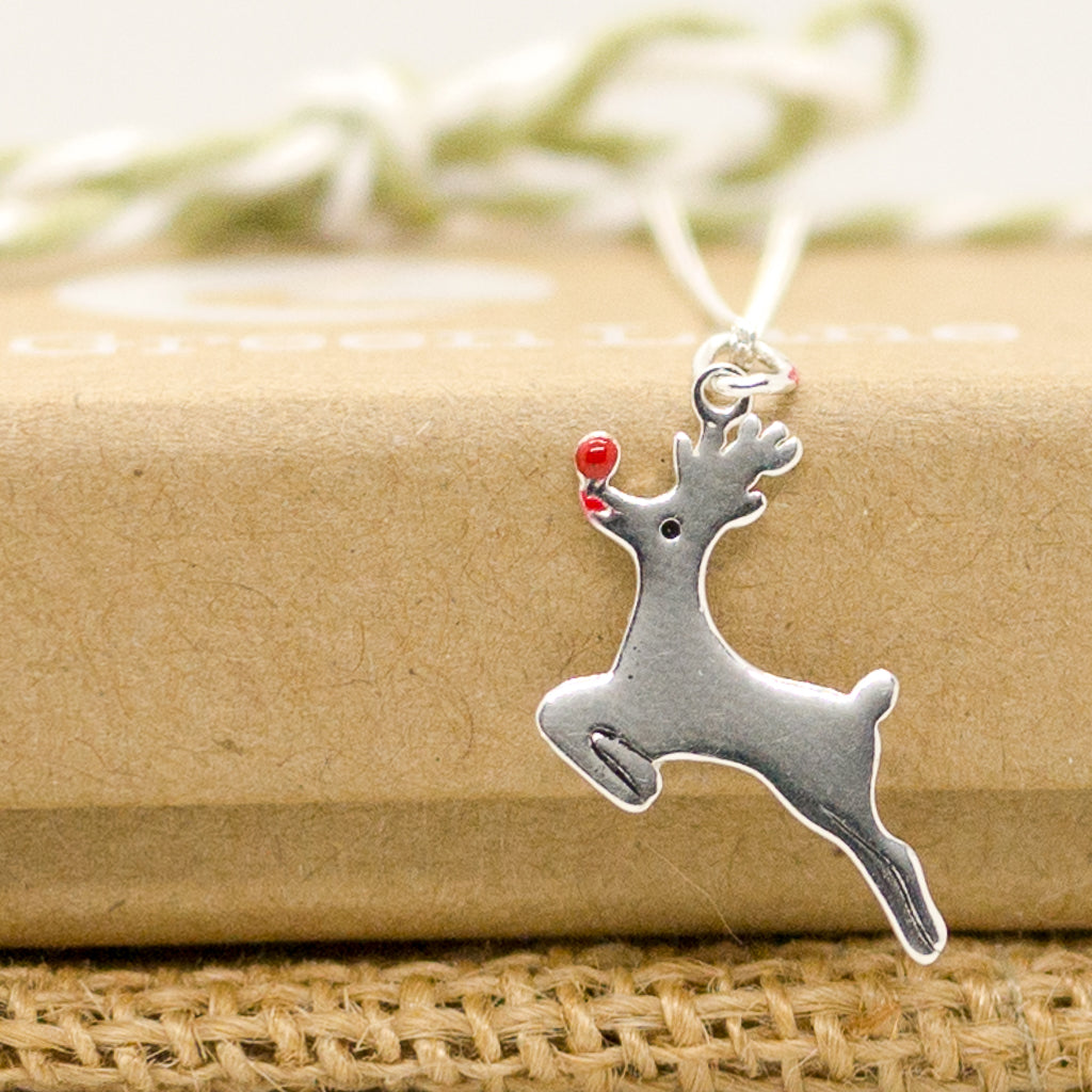 Leaping Reindeer Necklace