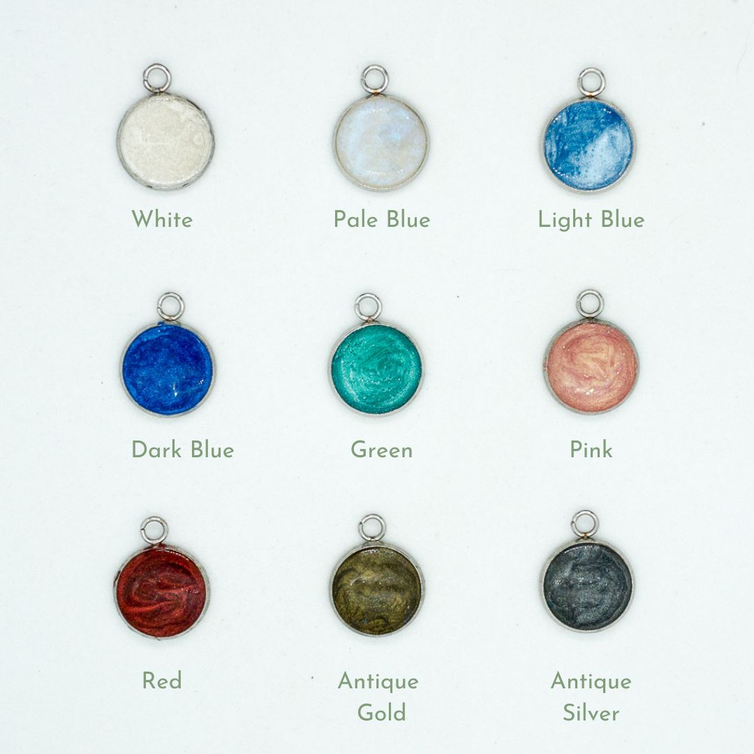 Resin Filled Paw Print Necklace