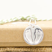 Double Footprint Necklace