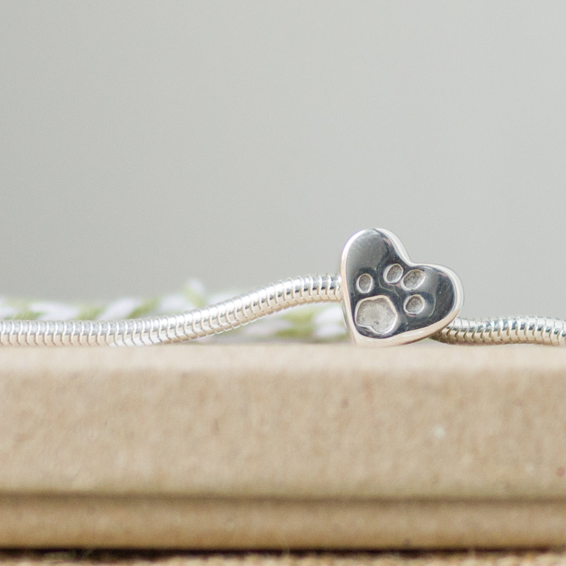 Memorial Pet Print Bracelet Bead