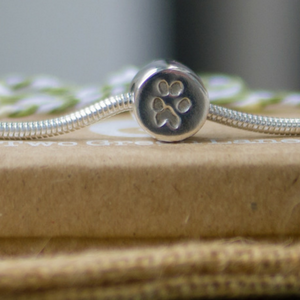 Memorial Pet Print Bracelet Bead