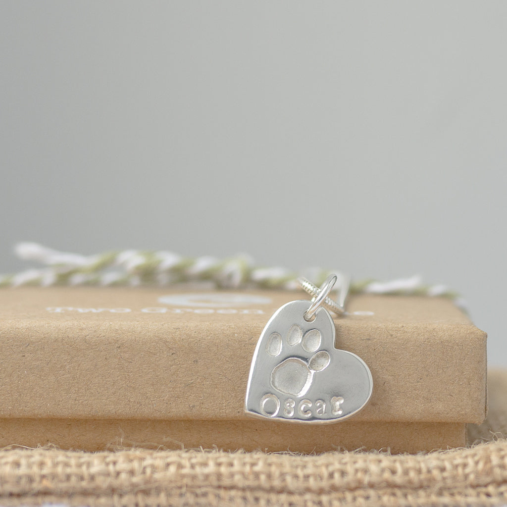 Single Paw Print Necklace