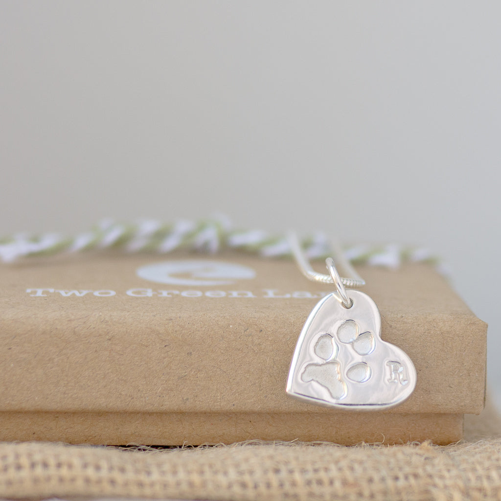 Single Paw Print Necklace