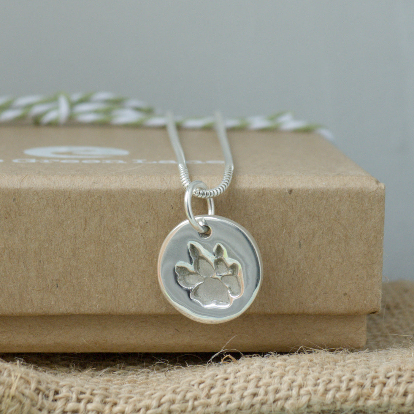 Single Paw Print Necklace