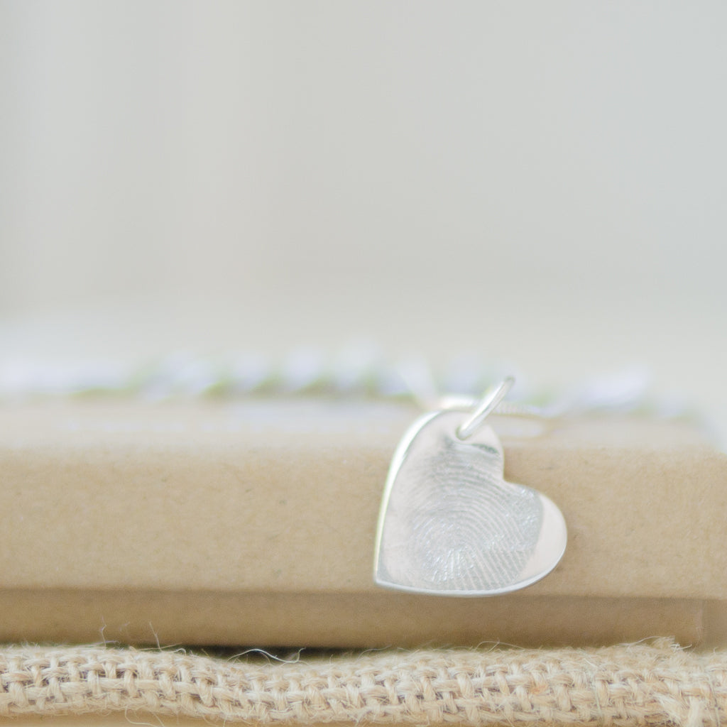 Memorial Small Traditional Fingerprint Necklace