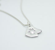 Canine Paw Print Necklace (supporting London Retired Police Dogs Trust)