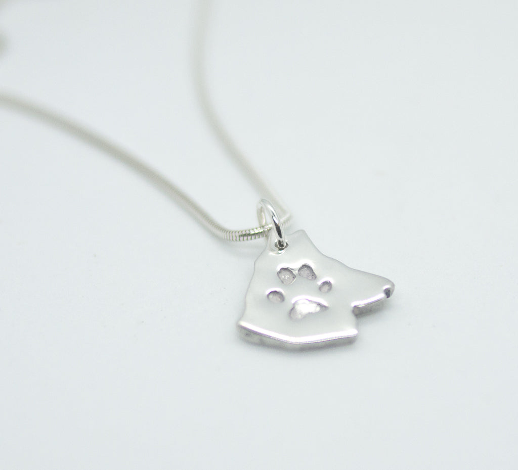 Canine Paw Print Necklace (supporting London Retired Police Dogs Trust)