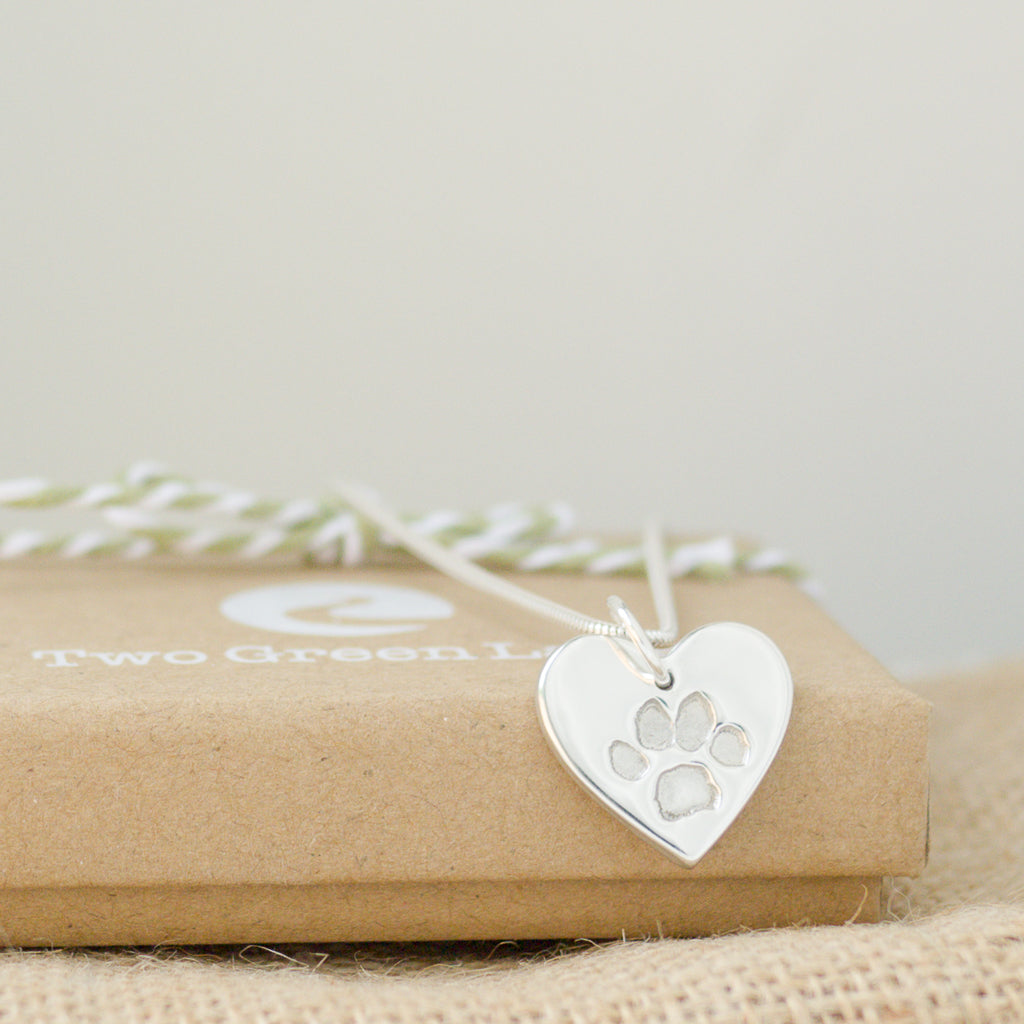 Single Paw Print Necklace
