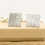 Memorial Large Contemporary Fingerprint Cufflinks