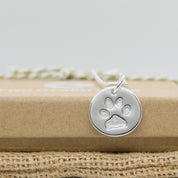 Single Paw Print Necklace