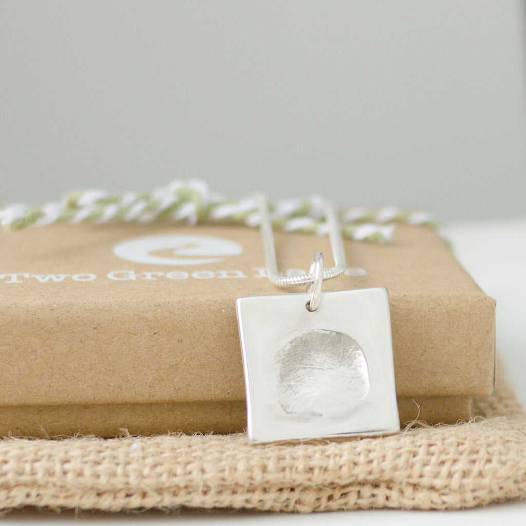 Memorial Small Traditional Fingerprint Necklace