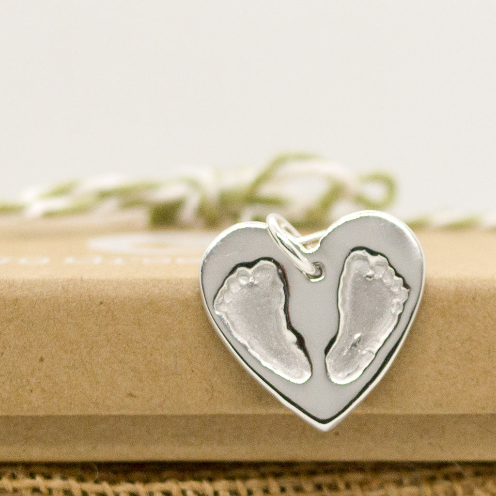 Double Footprint Necklace