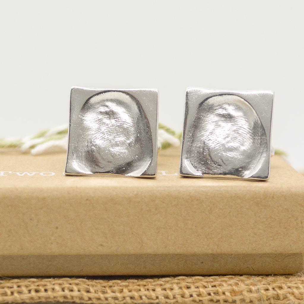 Large Traditional Fingerprint Cufflinks