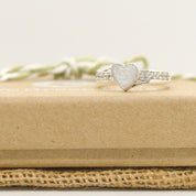 CZ Heart Ring