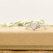 CZ Heart Ring
