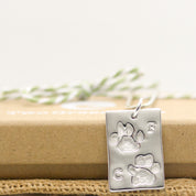 Double Paw Print Necklace