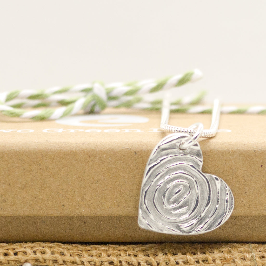Memorial Contemporary Fingerprint Necklace