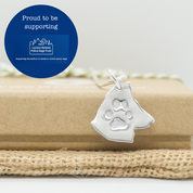 Canine Paw Print Necklace (supporting London Retired Police Dogs Trust)