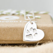 Single Paw Print Necklace
